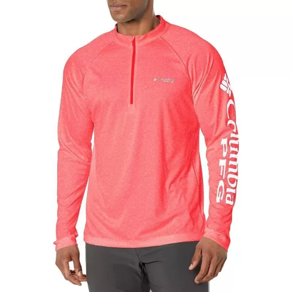 Red Hibiscus Heather/White Logo