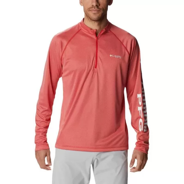 Red Spark Heather/White Logo