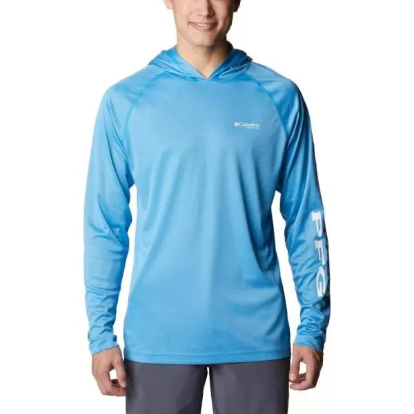 imageColumbia Mens Terminal Tackle Heather HoodieCompass Blue HeatherWhite Logo