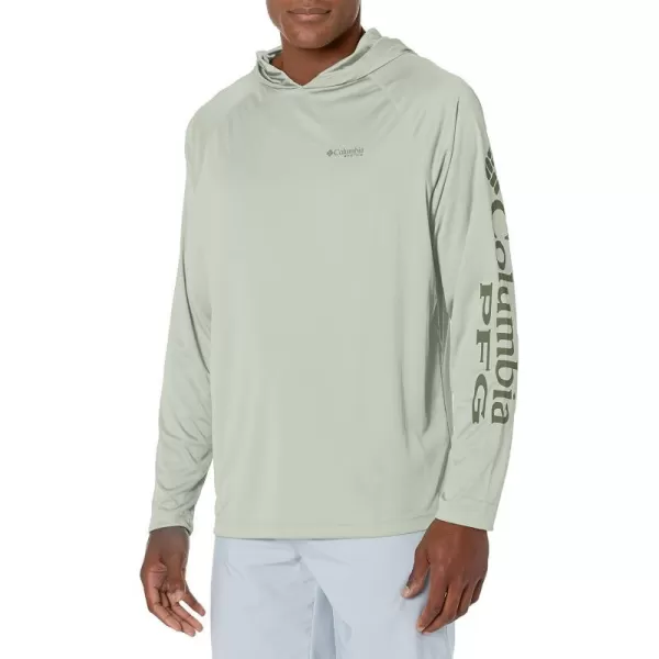 imageColumbia Mens Terminal Tackle Heather HoodieCool Green HeatherCypress Logo