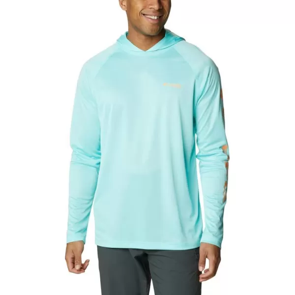 imageColumbia Mens Terminal Tackle Heather HoodieGulf Stream HeatherBright Nectar Logo