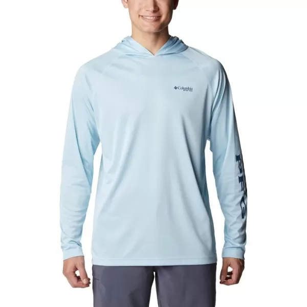 imageColumbia Mens Terminal Tackle Heather HoodieSpring Blue HeatherCarbon Logo