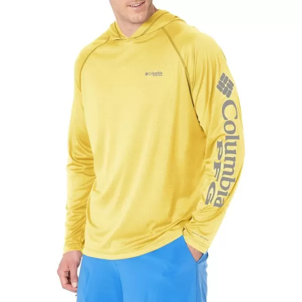 imageColumbia Mens Terminal Tackle Heather HoodieSun Glow HeatherCool Grey Logo