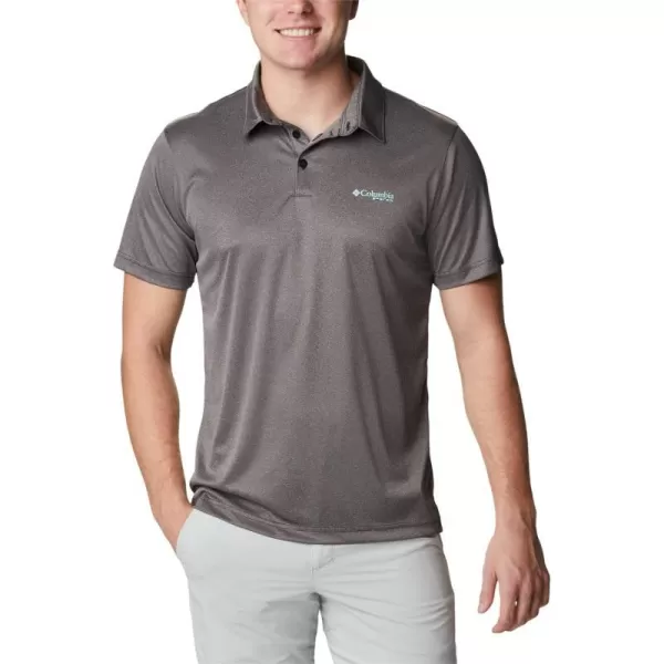 imageColumbia Mens Terminal Tackle Heather PoloBlack HeatherGulf Stream Logo