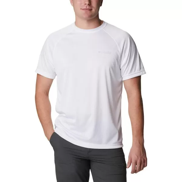 imageColumbia Mens Terminal Tackle Heather Ss ShirtWhite HeatherCool Grey Logo