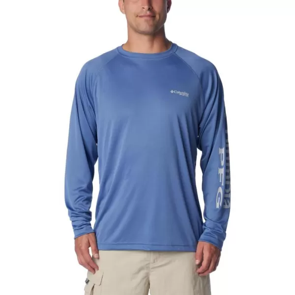 imageColumbia Mens Terminal Tackle Long Sleeve Shirt Key WestBluebellCool Grey Logo