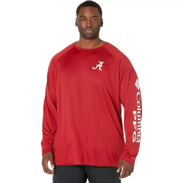 imageColumbia Mens Terminal Tackle Long Sleeve Shirt Wicking MaterialAla  Red Velvet  White