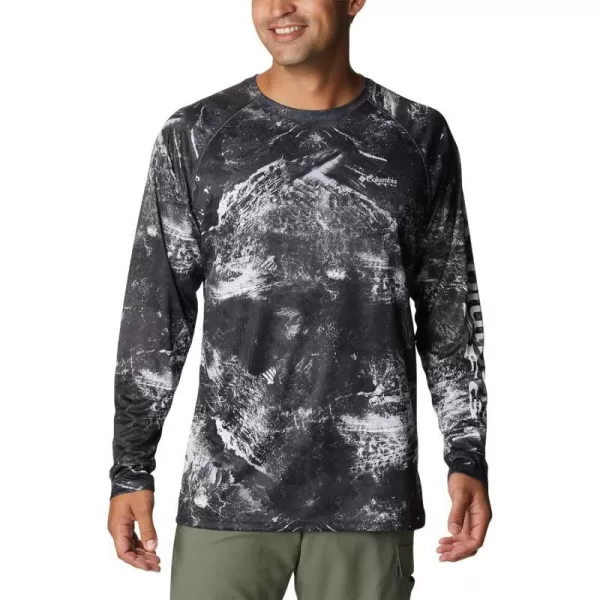 imageColumbia Mens Terminal Tackle Long Sleeve Shirt Wicking MaterialBlack Realtree Horizon