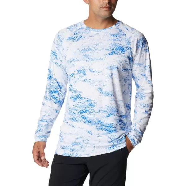 imageColumbia Mens Terminal Tackle Long Sleeve Shirt Wicking MaterialBlue Macaw Pfg Camo