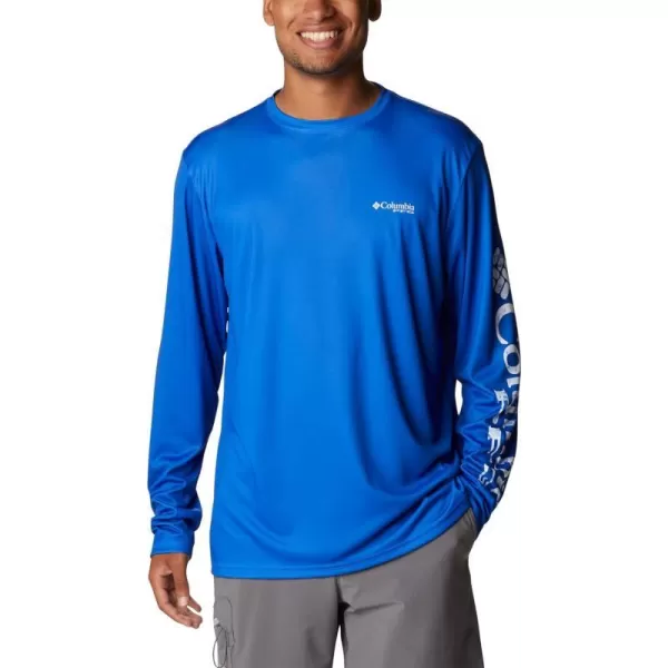 imageColumbia Mens Terminal Tackle Long Sleeve Shirt Wicking MaterialBlue MacawBlue Macaw Pfg Camo