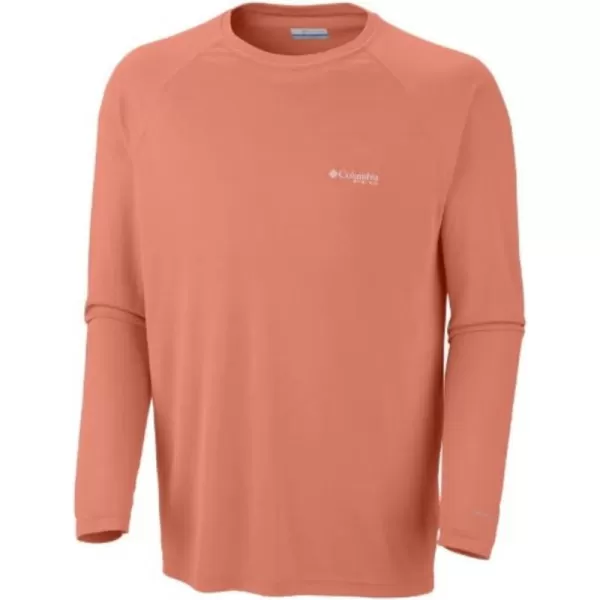 imageColumbia Mens Terminal Tackle Long Sleeve Shirt Wicking MaterialBright PeachOffshore Slam 2