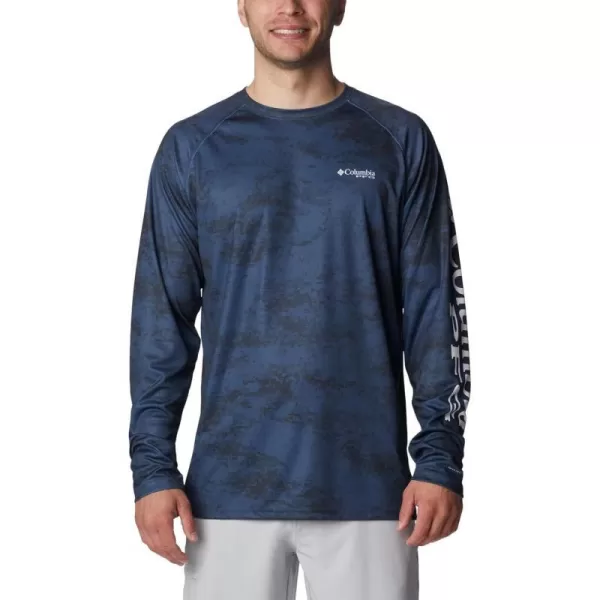 imageColumbia Mens Terminal Tackle Long Sleeve Shirt Wicking MaterialCarbon Pfg Camo