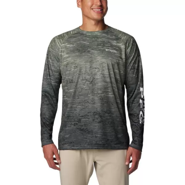 imageColumbia Mens Terminal Tackle Long Sleeve Shirt Wicking MaterialCypressDigiscale Fade