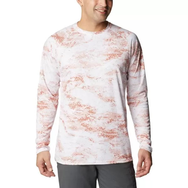 imageColumbia Mens Terminal Tackle Long Sleeve Shirt Wicking MaterialIsland Orange Light Pfg Camo