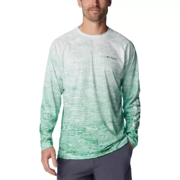 imageColumbia Mens Terminal Tackle Long Sleeve Shirt Wicking MaterialOcean MintDigiscale Fade