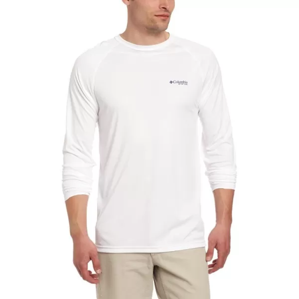 imageColumbia Mens Terminal Tackle Long Sleeve Shirt Wicking MaterialWhitePfg Tuna