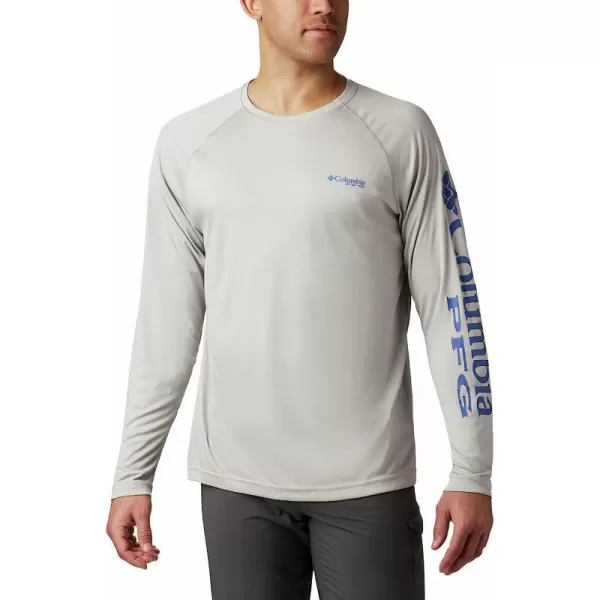 Cool Grey Heather/Vivid Blue Logo