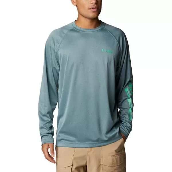 Metal Heather/Light Jade Logo