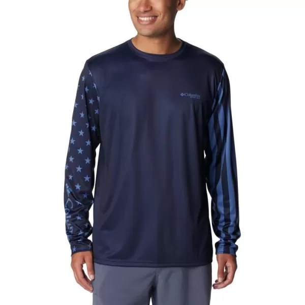 imageColumbia Mens Terminal Tackle PFG Global Compass LSCollegiate NavyBluebell