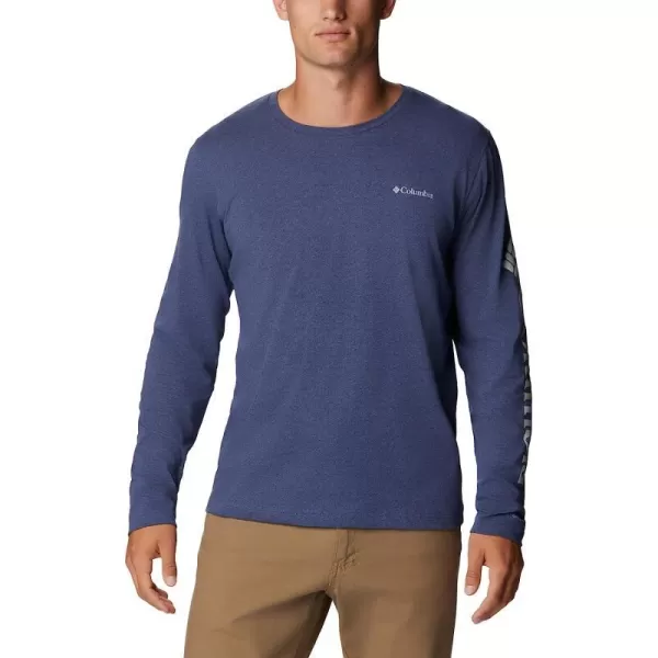 imageColumbia Mens Thistletown Hills Long Sleeve Logo TeeDark Mountain Heather
