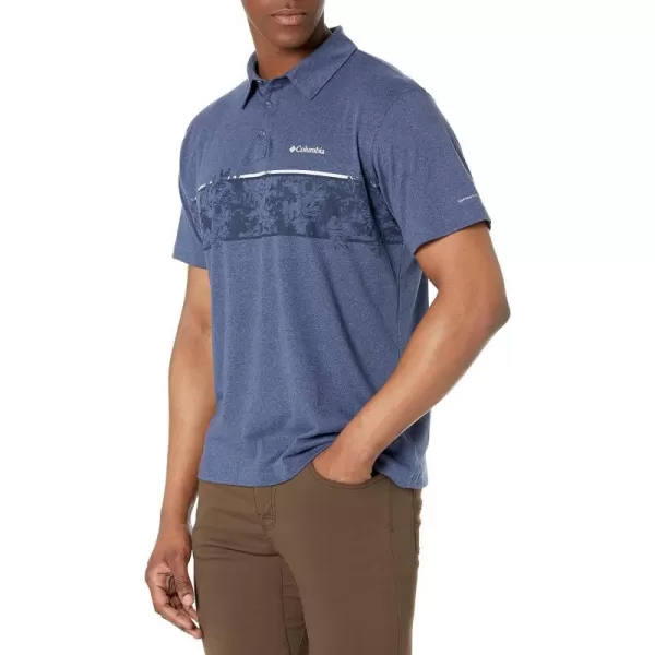 imageColumbia Mens Thistletown Hills Stripe PoloDark Mountain Heather