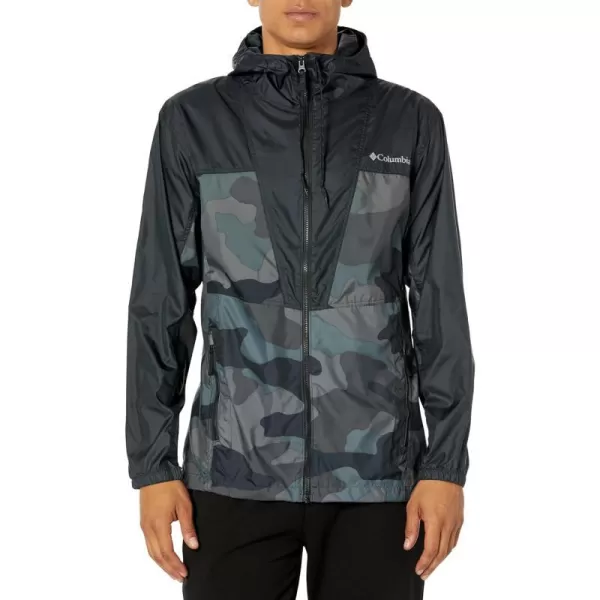 imageColumbia Mens Trail Traveler WindbreakerBlack Mod Camo PrintBlack