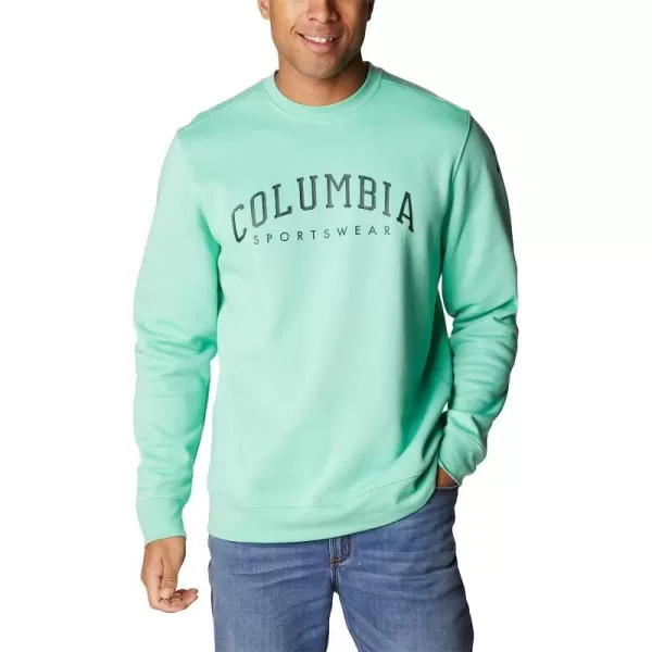 imageColumbia Mens Trek CrewKelp HeatherArched Brand Logo