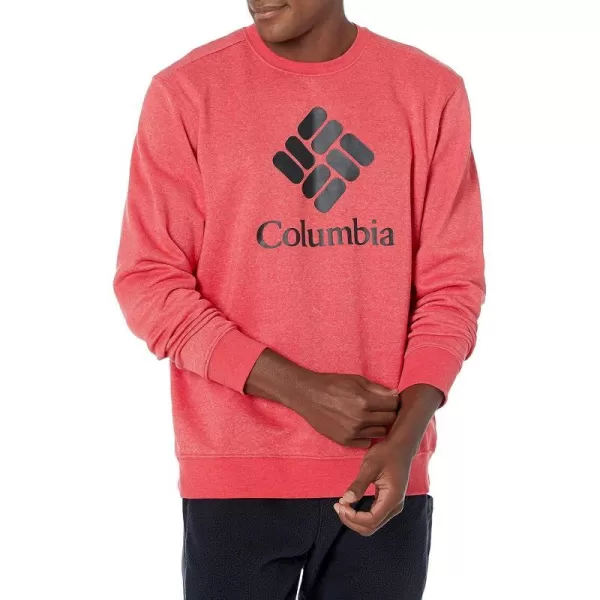 imageColumbia Mens Trek CrewMountain Red HeatherCsc Stacked Logo