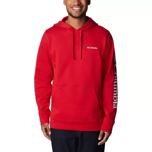 imageColumbia Mens Trek HoodieMountain RedCsc Sleeve Logo