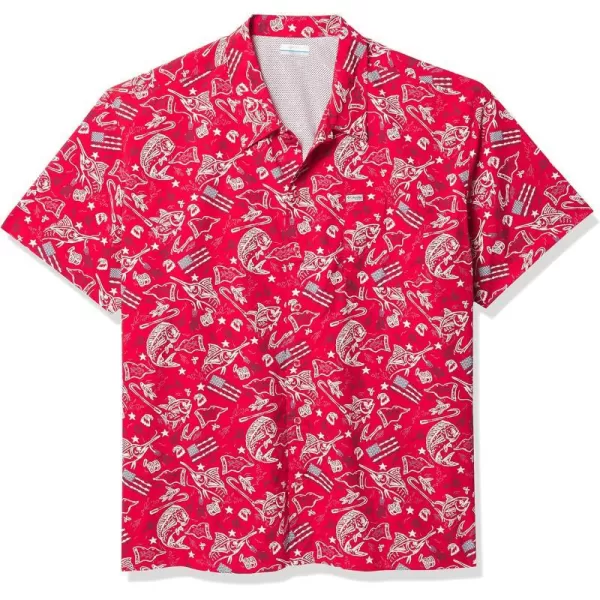 Red Spark Americana Fishing Print