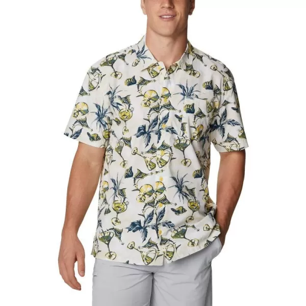 imageColumbia Mens Trollers Best Short Sleeve ShirtSun Glow Martini Marlin Print