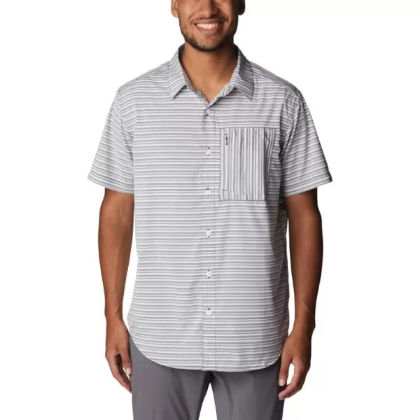 imageColumbia Mens Twisted Creek Iii Short SleeveCollegiate Navy Basic Stripe