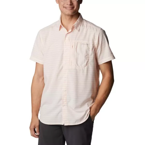 imageColumbia Mens Twisted Creek Iii Short SleevePeach Blossom Basic Stripe