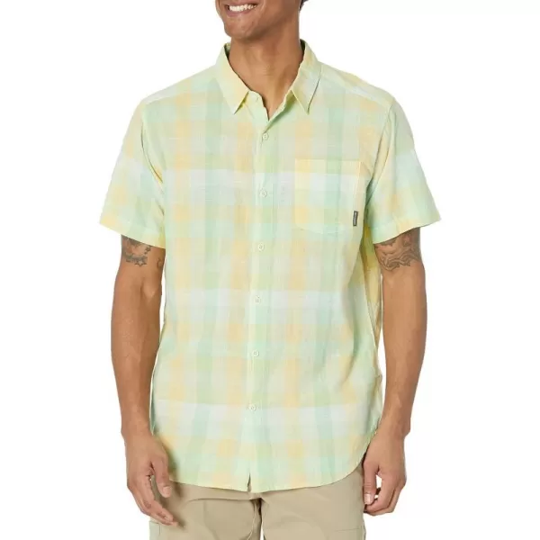 imageColumbia Mens Under Exposure Yarn Dye Short Sleeve ShirtIce Green Buffalo