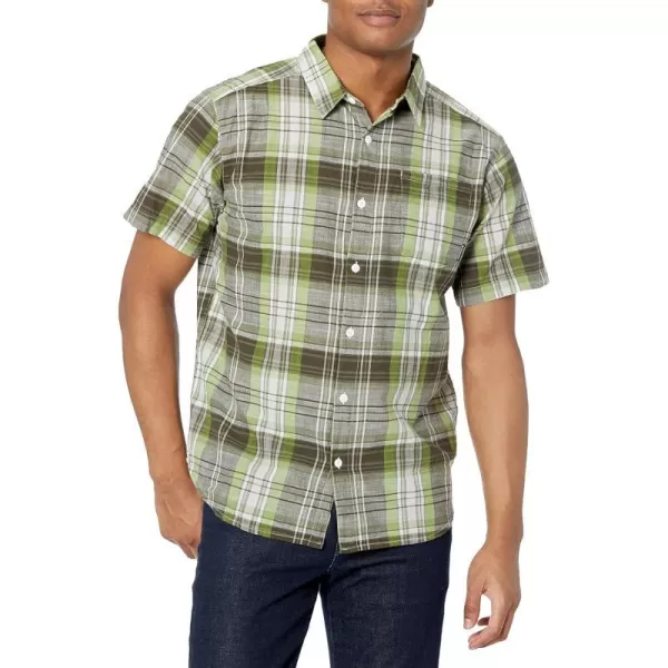 imageColumbia Mens Under Exposure Yarn Dye Short Sleeve ShirtMatcha Madras