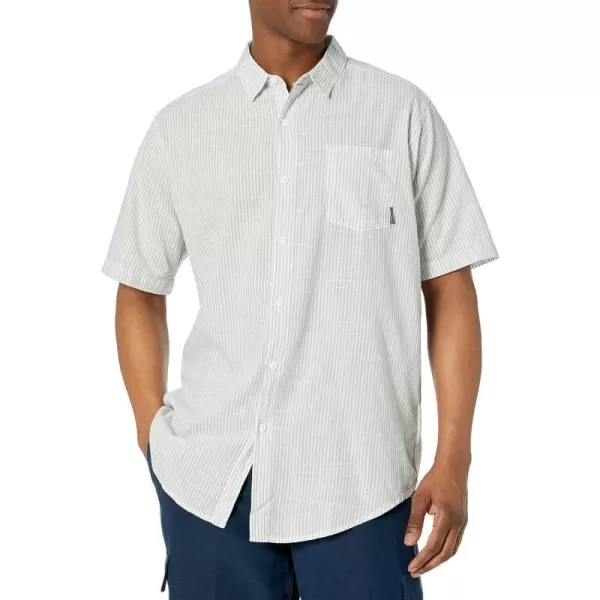 imageColumbia Mens Under Exposure Yarn Dye Short Sleeve ShirtNiagara Oxford Stripe