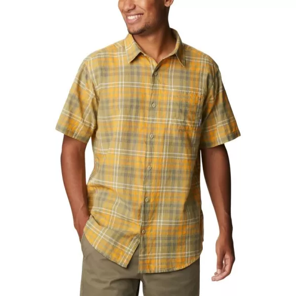 imageColumbia Mens Under Exposure Yarn Dye Short Sleeve ShirtSavory Madras Gingham