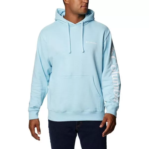 imageColumbia Mens Viewmont Ii Sleeve Graphic HoodieSky BlueWhite