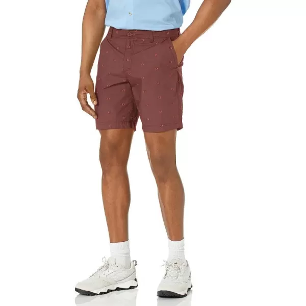 imageColumbia Mens Washed Out Printed ShortLight Raisin Hammocked