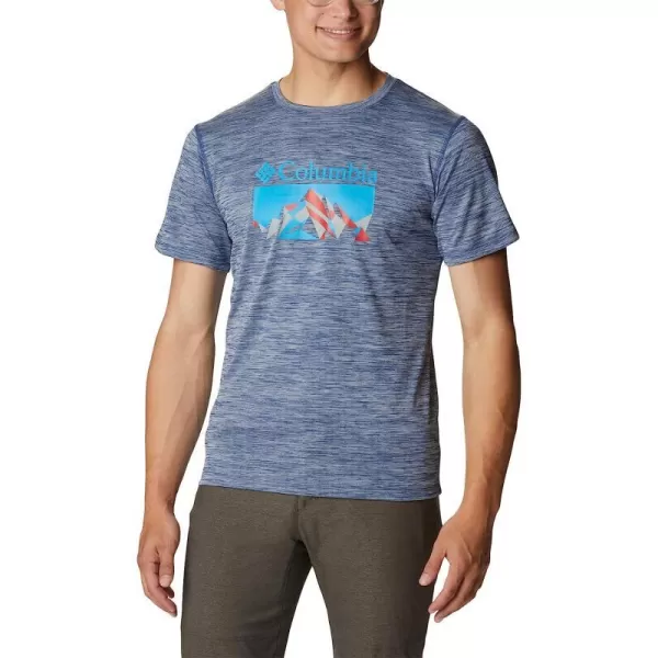 Carbon Heather/Fractal Peaks Graphic
