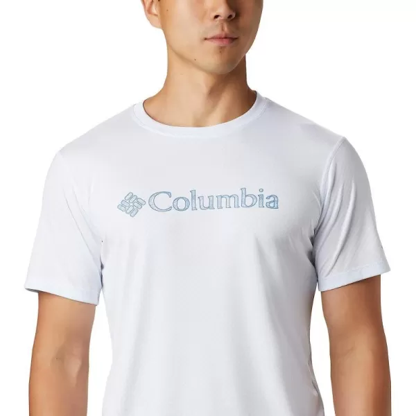 imageColumbia Mens Zero Rules Short Sleeve Graphic ShirtWhite Csc Topo Lines