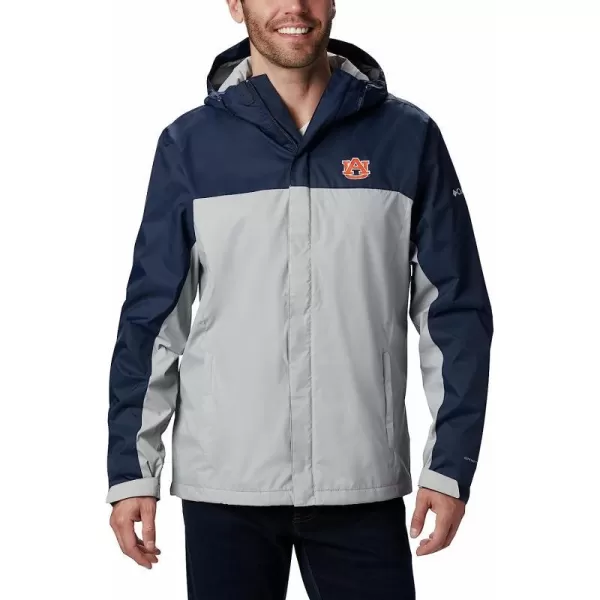 imageColumbia NCAA mens Glennaker Storm JacketAuburn Tigers Aub  Collegiate Navy Columbia Grey