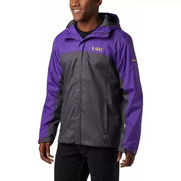 imageColumbia NCAA mens Glennaker Storm JacketLSU Tigers LSU  Vivid Purple Dark Grey
