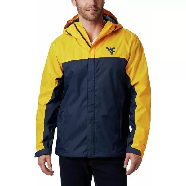 imageColumbia NCAA mens Glennaker Storm JacketWest Virginia Mountaineers Wv  Mlb Gold Collegiate Navy