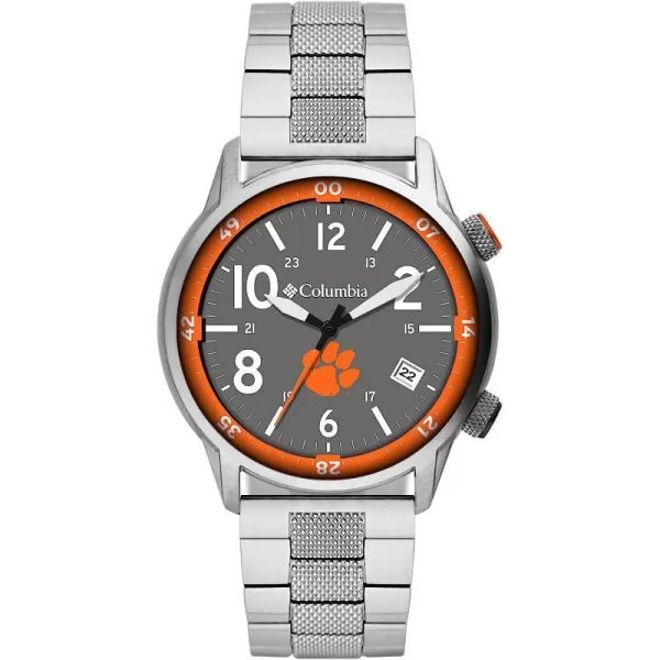 imageColumbia OUTBACKER Clemson Tigers Mens Stainless Steel Watch with Stainless Steel BraceletColumbia OUTBACKER Clemson Tigers Mens Stainless Steel Watch with Stainless Steel Bracelet