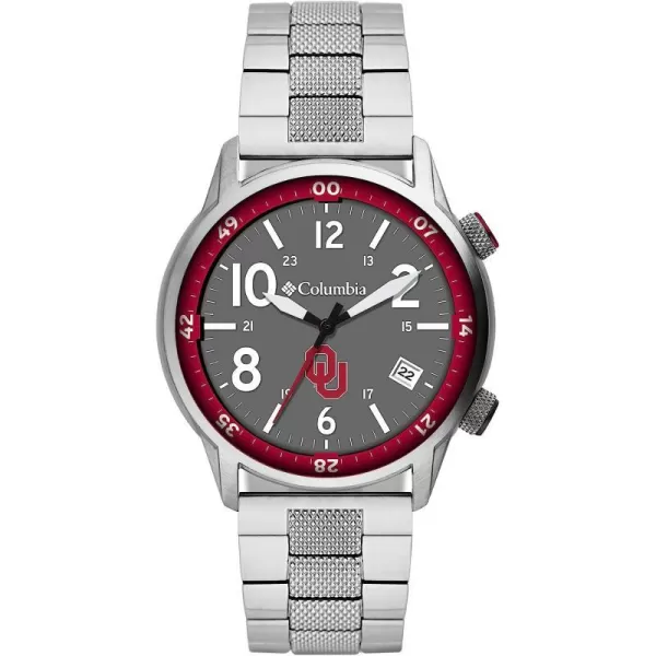 imageColumbia OUTBACKER Oklahoma Sooners Mens Stainless Steel Watch with Stainless Steel BraceletColumbia OUTBACKER Oklahoma Sooners Mens Stainless Steel Watch with Stainless Steel Bracelet