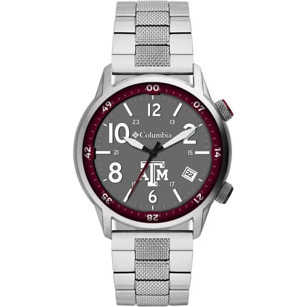 imageColumbia OUTBACKER Texas AampM Aggies Mens Stainless Steel Watch with Stainless Steel BraceletColumbia OUTBACKER Texas AampM Aggies Mens Stainless Steel Watch with Stainless Steel Bracelet