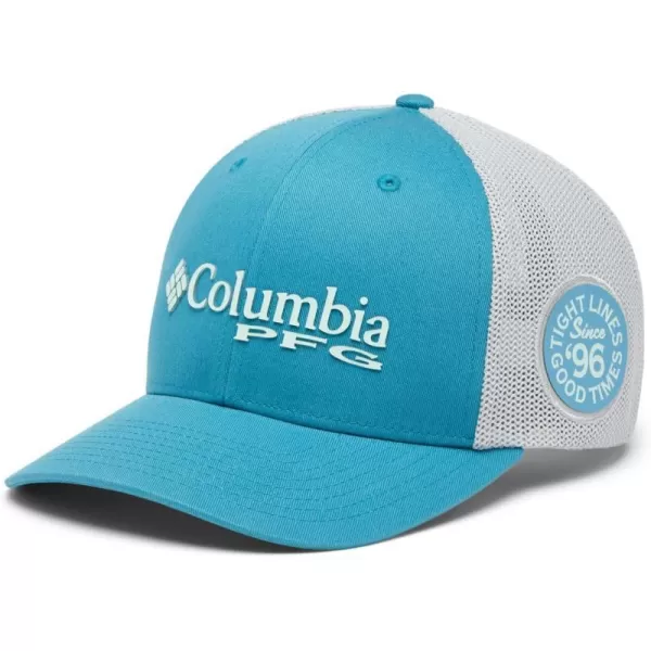 imageColumbia PFG Logo Mesh Ball CapCanyon BlueIcy Morn