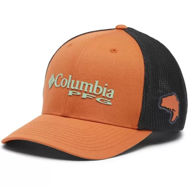 imageColumbia PFG Logo Mesh Ball CapDusty OrangeNew Mint