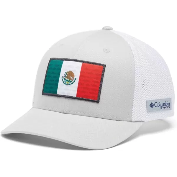imageColumbia PFG Mesh Canada Fish Flag StretchFit HatCool Grey  White  Mexico Fish Flag